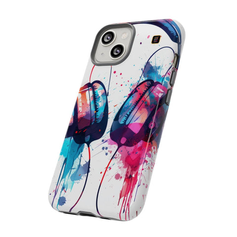 iPhone 14 | 14 Pro | 14 Plus | 14 Pro Max | 15 | 15 Pro | 15 Plus | 15 Pro Maxβ Artistic,Headphones,Splash,Vibrant β side