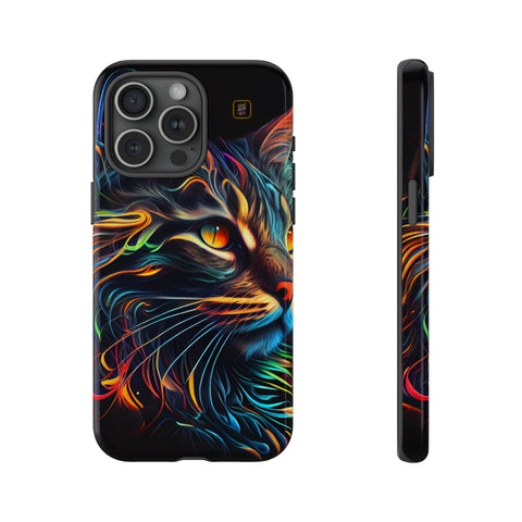 iPhone 14 | 14 Pro | 14 Plus | 14 Pro Max | 15 | 15 Pro | 15 Plus | 15 Pro Max β Abstract,Cat,Colorful,Vibrant β front-and-side