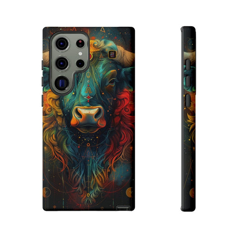 Galaxy S22 | S22 Plus | S22 Ultra | S23 | S23 Plus | S23 Ultra | S24 | S24 Plus | S24 Ultra β Astrology,Bull,Colorful,Taurus β front-and-side
