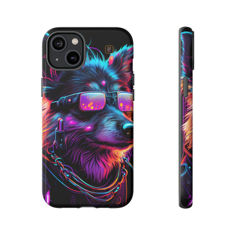 iPhone 14 | 14 Pro | 14 Plus | 14 Pro Max | 15 | 15 Pro | 15 Plus | 15 Pro Max β Cyberdog,Neon,Glasses,Sunglasses β front-and-side