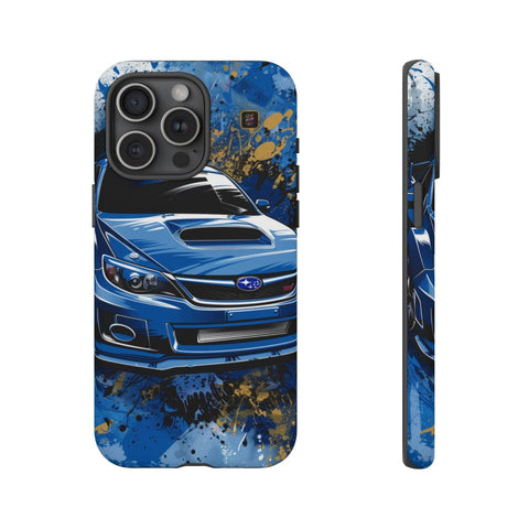 iPhone 14 | 14 Pro | 14 Plus | 14 Pro Max | 15 | 15 Pro | 15 Plus | 15 Pro Max β Artistic,Automobile,Blue,Impreza β front-and-side