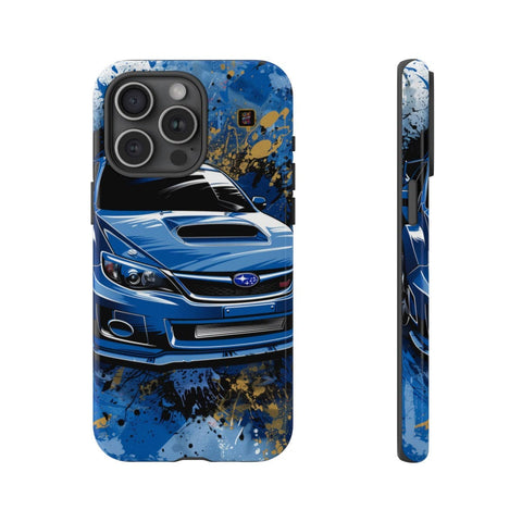 iPhone 14 | 14 Pro | 14 Plus | 14 Pro Max | 15 | 15 Pro | 15 Plus | 15 Pro Max β Artistic,Automobile,Blue,Impreza β front-and-side