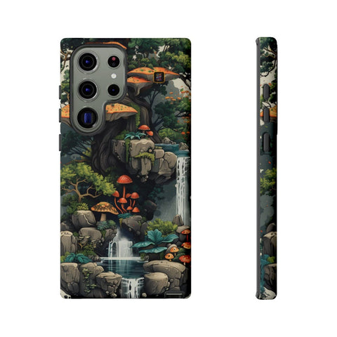 Galaxy S22 | S22 Plus | S22 Ultra | S23 | S23 Plus | S23 Ultra | S24 | S24 Plus | S24 Ultra β Enchanted,Island,Mushrooms,Waterfalls β front-and-side