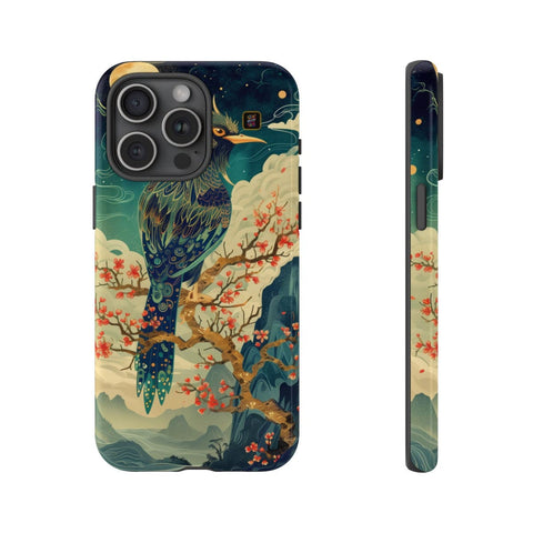 iPhone 14 | 14 Pro | 14 Plus | 14 Pro Max | 15 | 15 Pro | 15 Plus | 15 Pro Max β Bird,Fantasy,Moonlit,Mystical β front-and-side
