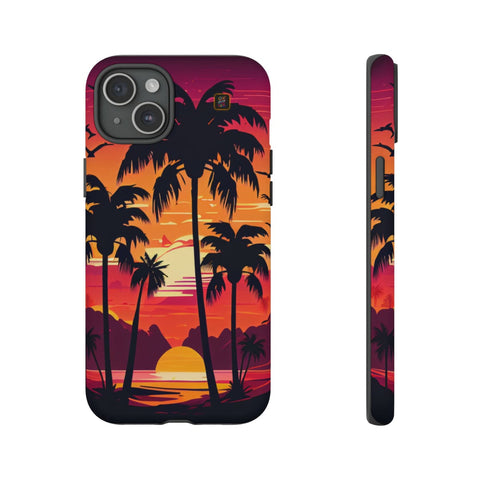 iPhone 14 | 14 Pro | 14 Plus | 14 Pro Max | 15 | 15 Pro | 15 Plus | 15 Pro Max β Beachscape,Dawn,PalmTrees,Tropical β front-and-side