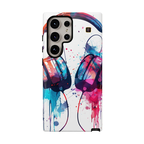Galaxy S22 | S22 Plus | S22 Ultra | S23 | S23 Plus | S23 Ultra | S24 | S24 Plus | S24 Ultra β Artistic,Headphones,Splash,Vibrant β front