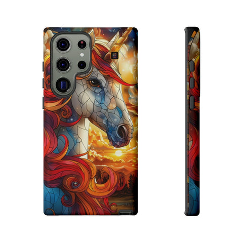 Galaxy S22 | S22 Plus | S22 Ultra | S23 | S23 Plus | S23 Ultra | S24 | S24 Plus | S24 Ultra β Enchantment,Fantasy,StainedGlass,Unicorn β front-and-side