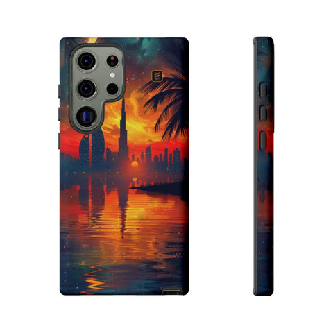 Galaxy S22 | S22 Plus | S22 Ultra | S23 | S23 Plus | S23 Ultra | S24 | S24 Plus | S24 Ultra β Crescent,DubaiSkyline,PalmTree,SunsetReflection β front-and-side