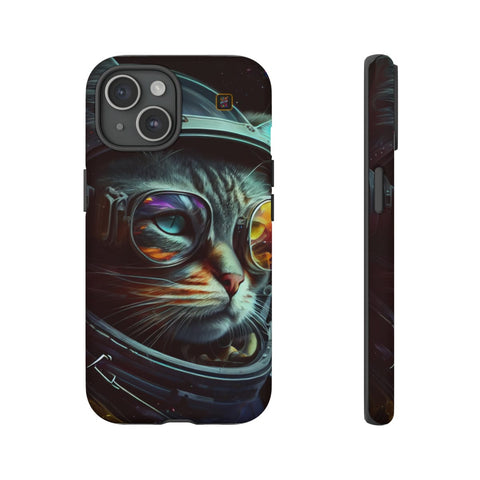 iPhone 14 | 14 Pro | 14 Plus | 14 Pro Max | 15 | 15 Pro | 15 Plus | 15 Pro Max β Astronaut,Cosmic,CosmonautKitty,VibrantEyes β front-and-side