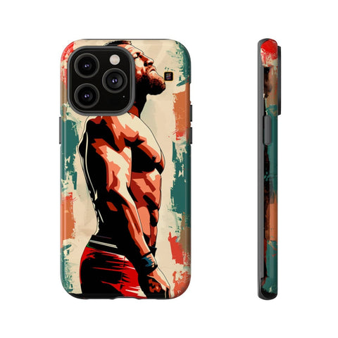 iPhone 14 | 14 Pro | 14 Plus | 14 Pro Max | 15 | 15 Pro | 15 Plus | 15 Pro Max β Beard,Fighter,Portrait,RetroWave β front-and-side