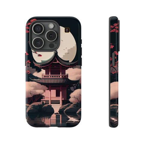 iPhone 14 | 14 Pro | 14 Plus | 14 Pro Max | 15 | 15 Pro | 15 Plus | 15 Pro Max β CherryBlossoms,Enchanted,FantasyTemple,Moonlight β front-and-side