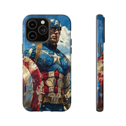 iPhone 14 | 14 Pro | 14 Plus | 14 Pro Max | 15 | 15 Pro | 15 Plus | 15 Pro Max – BlueSky,CaptainAmerica,Dynamic,Shield – front-and-side