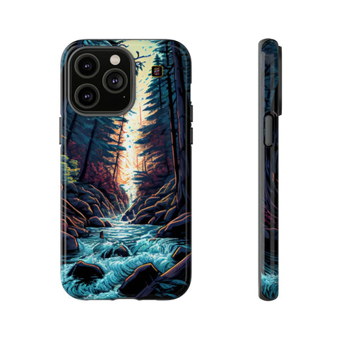 iPhone 14 | 14 Pro | 14 Plus | 14 Pro Max | 15 | 15 Pro | 15 Plus | 15 Pro Max – BlueSky,Cinematic,Redwoods,Rapids – front-and-side
