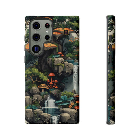 Galaxy S22 | S22 Plus | S22 Ultra | S23 | S23 Plus | S23 Ultra | S24 | S24 Plus | S24 Ultra β Enchanted,Island,Mushrooms,Waterfalls β front-and-side