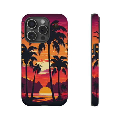iPhone 14 | 14 Pro | 14 Plus | 14 Pro Max | 15 | 15 Pro | 15 Plus | 15 Pro Max β Beachscape,Dawn,PalmTrees,Tropical β front-and-side