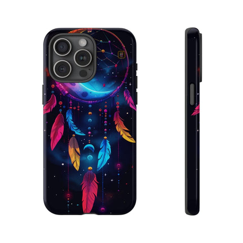 iPhone 14 | 14 Pro | 14 Plus | 14 Pro Max | 15 | 15 Pro | 15 Plus | 15 Pro Max β Colorful,Dreamcatcher,Moonlight,Nightsky β front-and-side