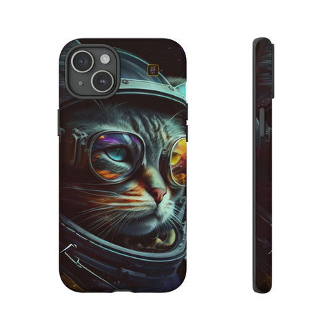 iPhone 14 | 14 Pro | 14 Plus | 14 Pro Max | 15 | 15 Pro | 15 Plus | 15 Pro Max β Astronaut,Cosmic,CosmonautKitty,VibrantEyes β front-and-side