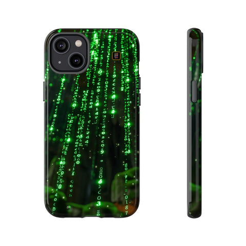 iPhone 14 | 14 Pro | 14 Plus | 14 Pro Max | 15 | 15 Pro | 15 Plus | 15 Pro Max β Cybernetic,Matrix,Numbers,Technology β front-and-side