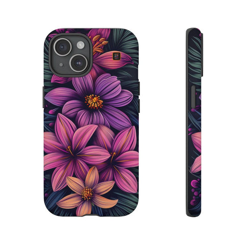 iPhone 14 | 14 Pro | 14 Plus | 14 Pro Max | 15 | 15 Pro | 15 Plus | 15 Pro Max β Colorful,FantasyFlowers,FloralPrint,Vibrant β front-and-side