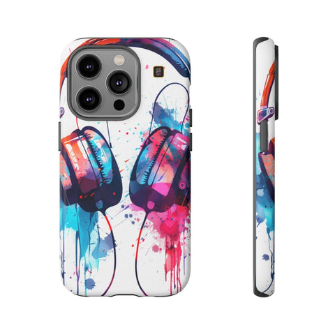 iPhone 14 | 14 Pro | 14 Plus | 14 Pro Max | 15 | 15 Pro | 15 Plus | 15 Pro Max β Artistic,Headphones,Splash,Vibrant β front-and-side
