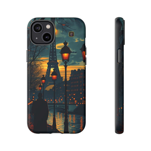 iPhone 14 | 14 Pro | 14 Plus | 14 Pro Max | 15 | 15 Pro | 15 Plus | 15 Pro Max β Eiffel,Twilight,Parisian,Streetlamps β front-and-side