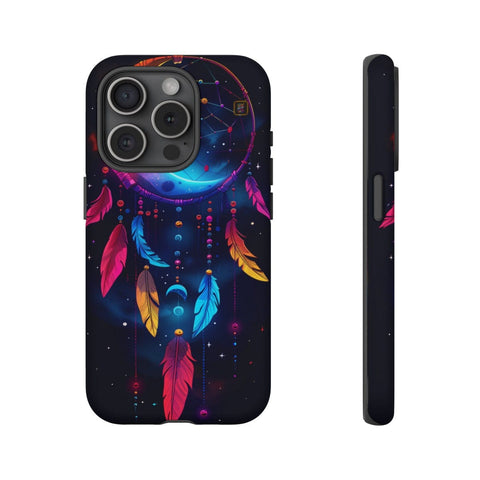 iPhone 14 | 14 Pro | 14 Plus | 14 Pro Max | 15 | 15 Pro | 15 Plus | 15 Pro Max β Colorful,Dreamcatcher,Moonlight,Nightsky β front-and-side