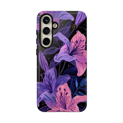 Galaxy S22 | S22 Plus | S22 Ultra | S23 | S23 Plus | S23 Ultra | S24 | S24 Plus | S24 Ultra β DarkFantasy,Floral,Intricate,Lilies β front