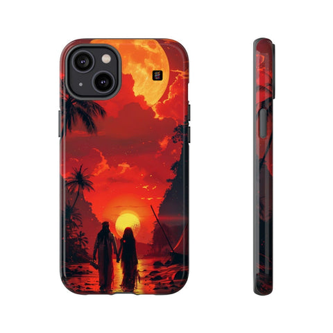 iPhone 14 | 14 Pro | 14 Plus | 14 Pro Max | 15 | 15 Pro | 15 Plus | 15 Pro Max β Arabian,DesertRomance,PalmTrees,Sunset β front-and-side