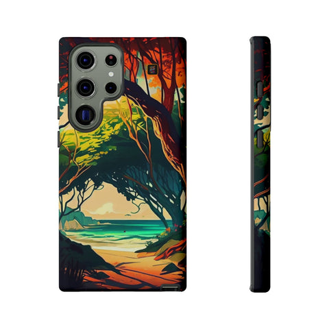 Galaxy S22 | S22 Plus | S22 Ultra | S23 | S23 Plus | S23 Ultra β AnimeBeach,EnchantedForest,TropicalVista,VibrantArtwork β front-and-side