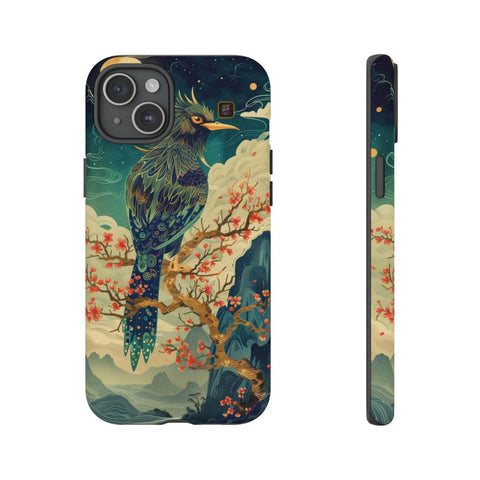 iPhone 14 | 14 Pro | 14 Plus | 14 Pro Max | 15 | 15 Pro | 15 Plus | 15 Pro Max β Bird,Fantasy,Moonlit,Mystical β front-and-side