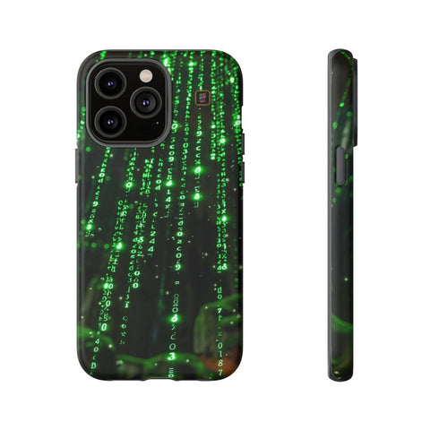 iPhone 14 | 14 Pro | 14 Plus | 14 Pro Max | 15 | 15 Pro | 15 Plus | 15 Pro Max β Cybernetic,Matrix,Numbers,Technology β front-and-side