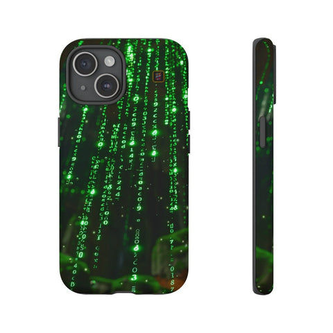 iPhone 14 | 14 Pro | 14 Plus | 14 Pro Max | 15 | 15 Pro | 15 Plus | 15 Pro Max β Cybernetic,Matrix,Numbers,Technology β front-and-side