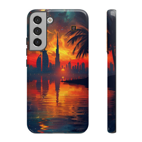 Galaxy S22 | S22 Plus | S22 Ultra | S23 | S23 Plus | S23 Ultra | S24 | S24 Plus | S24 Ultra β Crescent,DubaiSkyline,PalmTree,SunsetReflection β front-and-side