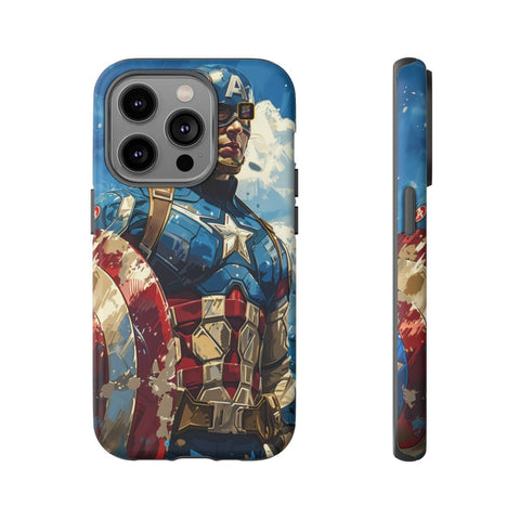 iPhone 14 | 14 Pro | 14 Plus | 14 Pro Max | 15 | 15 Pro | 15 Plus | 15 Pro Max – BlueSky,CaptainAmerica,Dynamic,Shield – front-and-side