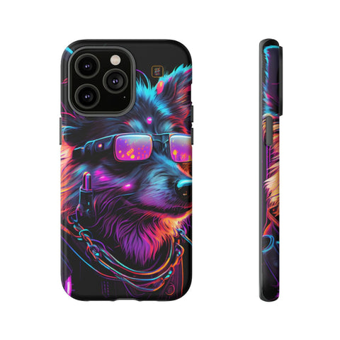 iPhone 14 | 14 Pro | 14 Plus | 14 Pro Max | 15 | 15 Pro | 15 Plus | 15 Pro Max β Cyberdog,Neon,Glasses,Sunglasses β front-and-side