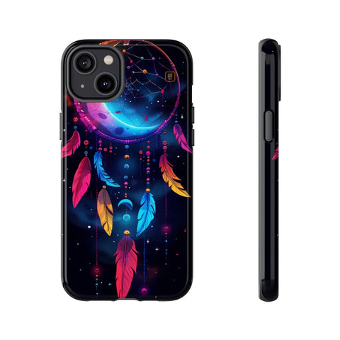 iPhone 14 | 14 Pro | 14 Plus | 14 Pro Max | 15 | 15 Pro | 15 Plus | 15 Pro Max β Colorful,Dreamcatcher,Moonlight,Nightsky β front-and-side