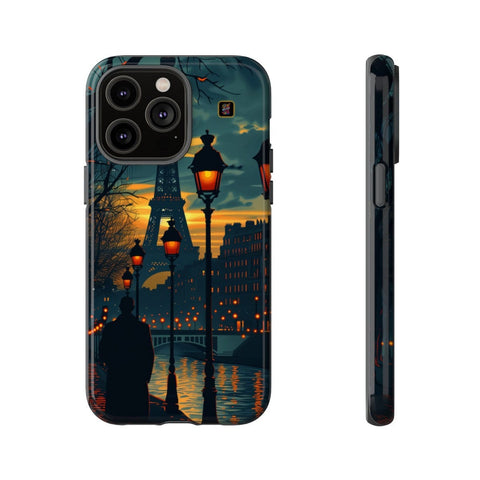 iPhone 14 | 14 Pro | 14 Plus | 14 Pro Max | 15 | 15 Pro | 15 Plus | 15 Pro Max β Eiffel,Twilight,Parisian,Streetlamps β front-and-side