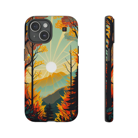 iPhone 14 | 14 Pro | 14 Plus | 14 Pro Max | 15 | 15 Pro | 15 Plus | 15 Pro Max β Autumn,Majestic,Sunbeam,Trees β front-and-side