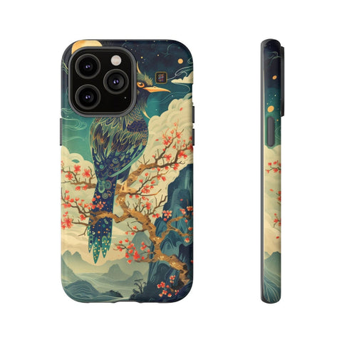 iPhone 14 | 14 Pro | 14 Plus | 14 Pro Max | 15 | 15 Pro | 15 Plus | 15 Pro Max β Bird,Fantasy,Moonlit,Mystical β front-and-side