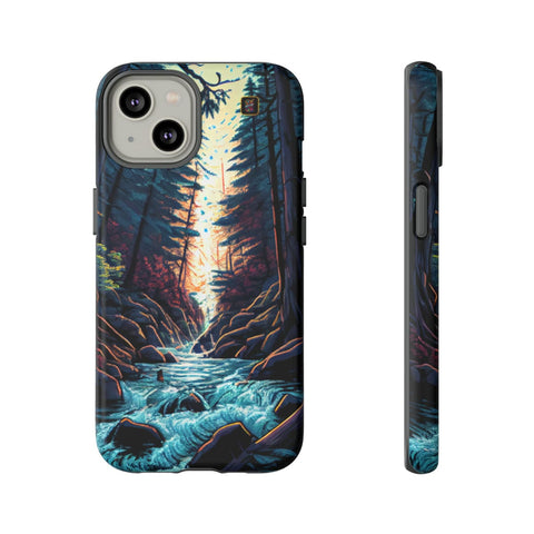 iPhone 14 | 14 Pro | 14 Plus | 14 Pro Max | 15 | 15 Pro | 15 Plus | 15 Pro Max – BlueSky,Cinematic,Redwoods,Rapids – front-and-side