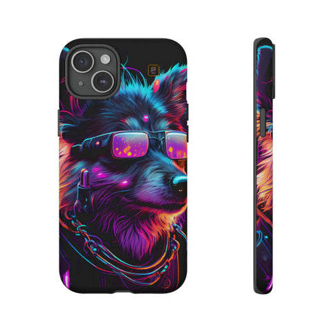 iPhone 14 | 14 Pro | 14 Plus | 14 Pro Max | 15 | 15 Pro | 15 Plus | 15 Pro Max β Cyberdog,Neon,Glasses,Sunglasses β front-and-side