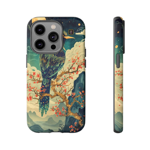 iPhone 14 | 14 Pro | 14 Plus | 14 Pro Max | 15 | 15 Pro | 15 Plus | 15 Pro Max β Bird,Fantasy,Moonlit,Mystical β front-and-side