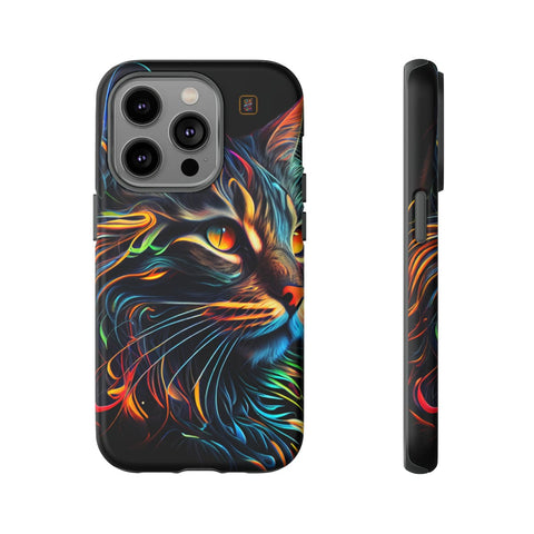 iPhone 14 | 14 Pro | 14 Plus | 14 Pro Max | 15 | 15 Pro | 15 Plus | 15 Pro Max β Abstract,Cat,Colorful,Vibrant β front-and-side