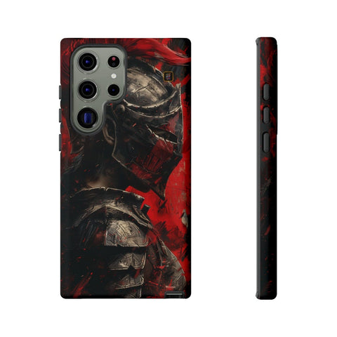 Galaxy S22 | S22 Plus | S22 Ultra | S23 | S23 Plus | S23 Ultra | S24 | S24 Plus | S24 Ultra β Armor,Knight,Medieval,RedPlume β front-and-side