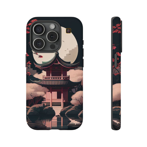 iPhone 14 | 14 Pro | 14 Plus | 14 Pro Max | 15 | 15 Pro | 15 Plus | 15 Pro Max β CherryBlossoms,Enchanted,FantasyTemple,Moonlight β front-and-side