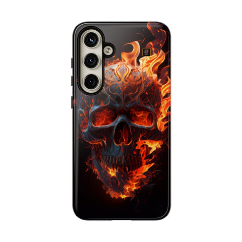 Galaxy S22 | S22 Plus | S22 Ultra | S23 | S23 Plus | S23 Ultra | S24 | S24 Plus | S24 Ultra β Blaze,FieryArtwork,Skull,VisualSpectacle β front