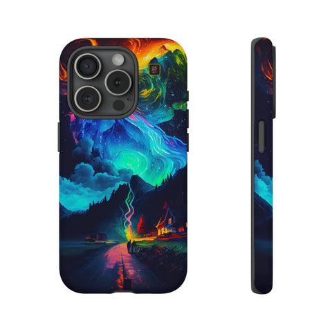 iPhone 14 | 14 Pro | 14 Plus | 14 Pro Max | 15 | 15 Pro | 15 Plus | 15 Pro Max β Enchanted,Mountains,StarrySky,Vibrant β front-and-side
