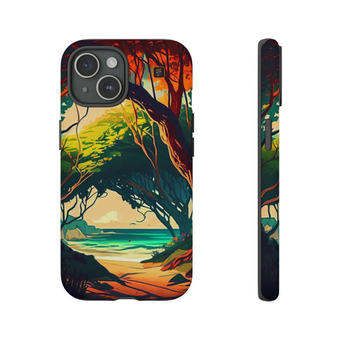 iPhone 14 | 14 Pro | 14 Plus | 14 Pro Max | 15 | 15 Pro | 15 Plus | 15 Pro Max β AnimeBeach,EnchantedForest,TropicalVista,VibrantArtwork β front-and-side
