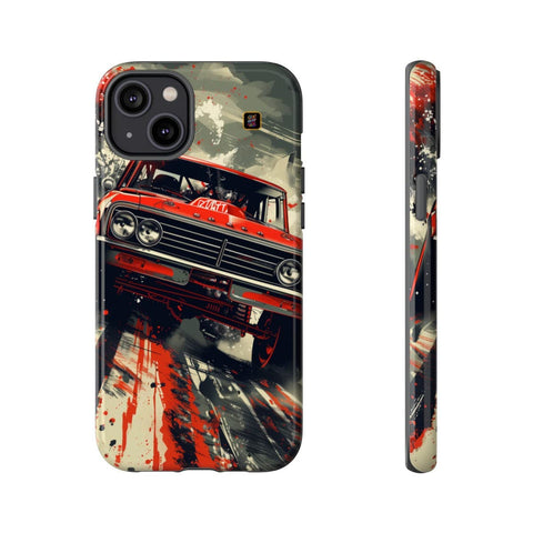 iPhone 14 | 14 Pro | 14 Plus | 14 Pro Max | 15 | 15 Pro | 15 Plus | 15 Pro Max β Artwork,BajaTruck,Racing,RedFlames β front-and-side