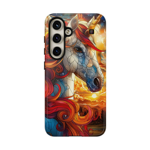 Galaxy S22 | S22 Plus | S22 Ultra | S23 | S23 Plus | S23 Ultra | S24 | S24 Plus | S24 Ultra β Enchantment,Fantasy,StainedGlass,Unicorn β front